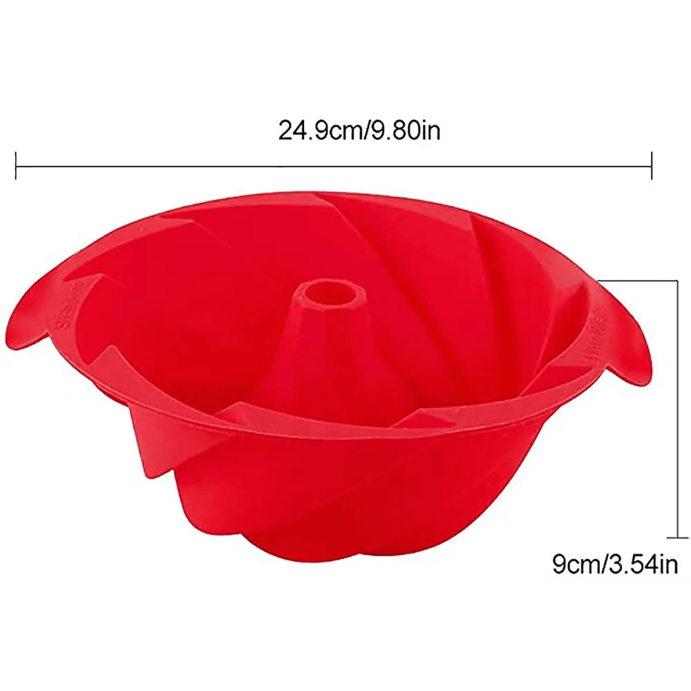 2PCS New Luxury Large Spiral shape silicone Bundt Cake Pan 10- inch, Bread Bakeware Mold baking Tools Cyclone Shape Cake Mould Baking Tool - ALLURELATION - 501, Backing shapers, Best Quality cooking tool, Best selling kitchen tools, Bread Bakeware, Cake Mould Baking Tool, Cooking Tools, Cooking utensils, Cyclone Shape, Easy To Clean, Easy to use, Kitchen Accessories, Kitchen gadgets, Large Spiral shape, Luxury shapers, Mold baking Tools, reuseable shapers, shaper, silicone Bundt Cake Pan - Stevvex.com