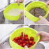 2PCS Nordic Food Grade Plastic Rice Beans Peas Washing Filter Strainer Basket Sieve Drainer Cleaning Gadget Food Grade