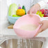 2PCS Nordic Food Grade Plastic Rice Beans Peas Washing Filter Strainer Basket Sieve Drainer Cleaning Gadget Food Grade