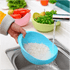 2PCS Nordic Food Grade Plastic Rice Beans Peas Washing Filter Strainer Basket Sieve Drainer Cleaning Gadget Food Grade