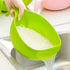 2PCS Nordic Food Grade Plastic Rice Beans Peas Washing Filter Strainer Basket Sieve Drainer Cleaning Gadget Food Grade