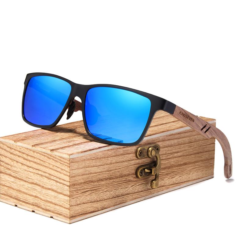 Luxury  Bamboo Wood Design Polarized Elegant High Quality Men Sunglasses Mirror Lens Handmade Fashion UV400 Eyewear Accessories