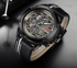 Men's  Sports Waterproof Watch With Chronometers And Leather Belt Multifunction Wristwatch Unique Design Perfect Gift