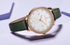 Stylish Womens Elegant With Double Zircon And Two Chronometer Day And Date Luxury Watch