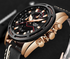 Waterproof Men's Sports  Watch With Leather Transparent Belts, Chronometers Day View Perfect Gift