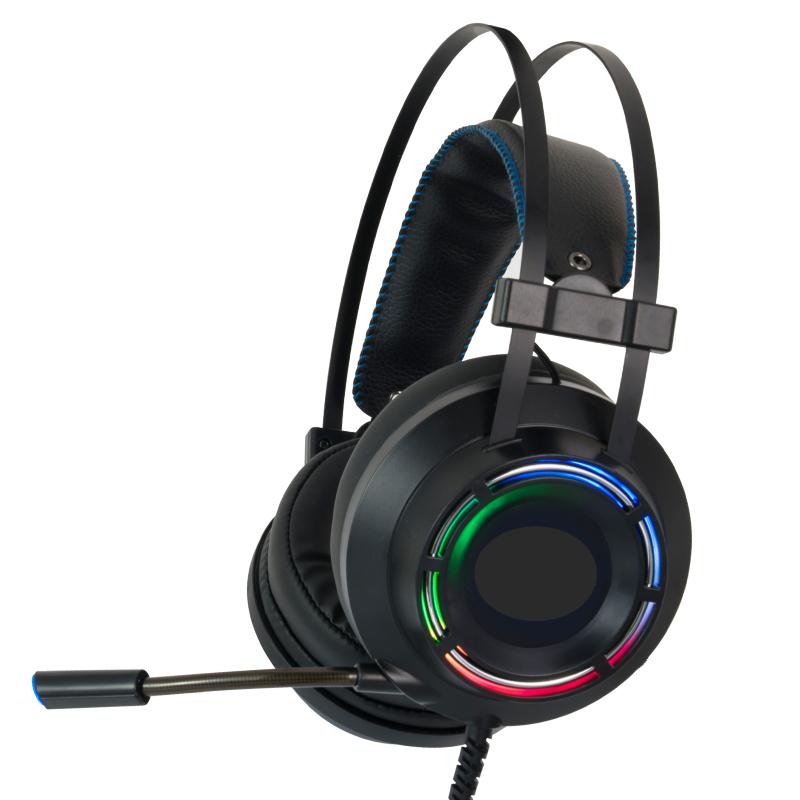 Gaming Headset Headphones with Microphone for PC Computer for Game One Professional Gamer Earphone Surround Sound RGB Light