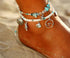 Bohemian Starfish Stone Anklets Set For Women Handmade Wave Anklet Bracelet on Leg Jewelry