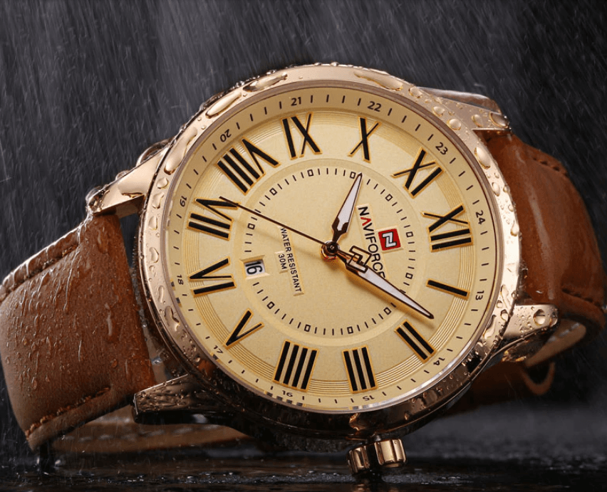 Universal Waterproof Watch With Details Of Great Design  Numbers And Date Display Perfect Gift