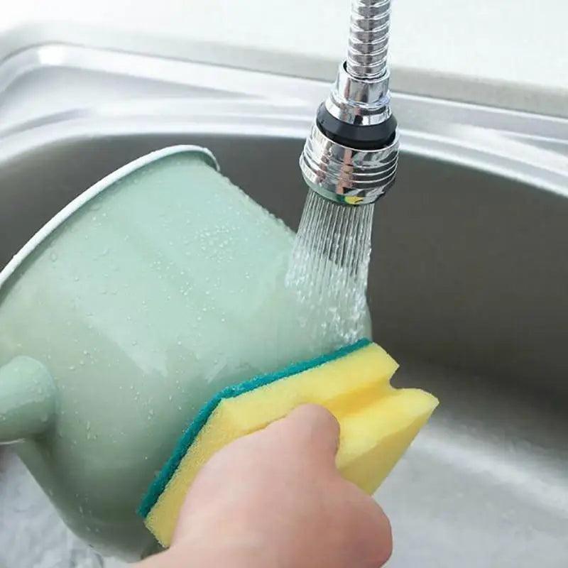 360 Degree Kitchen Sink Tap Faucet Extender Universal Stainless Steel Faucet Extender with Flexible Swivel Tap Aerator