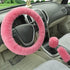 Car Steering Wheel Cover 16 colors Winter Universal Hand Brake Gear Position Gear Three-piece Fur Cover Car Interior Accessories