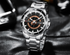 Men's  Modern Sports Waterproof Watch Luxury Unique Design  Fluorescent Hands Perfect Gift