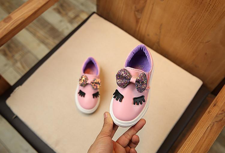 Children's Girls Princess Shoes Bow Big Casual High Quality Material Comfortable No-slip Shoe