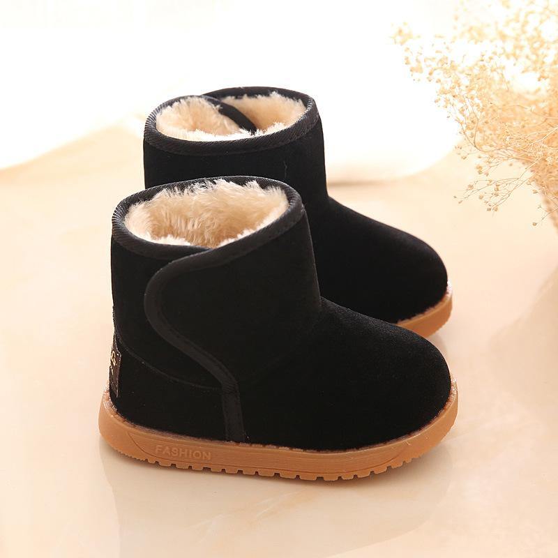 Children's Snow Boots Brown Baby Shoes Flexible And Soft Unisex Stylish Warm Winter Shoe