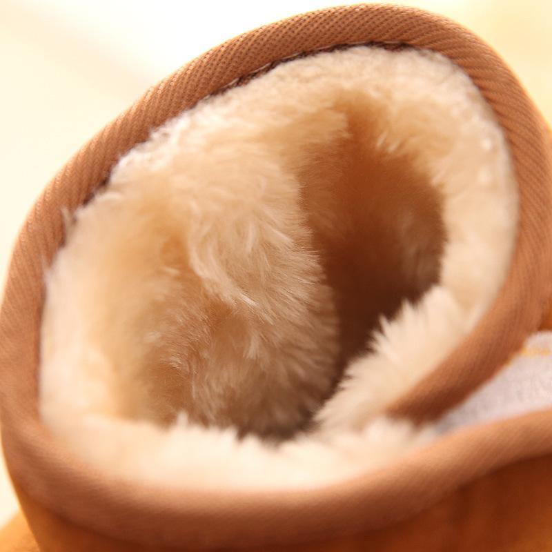 Children's Snow Boots Brown Baby Shoes Flexible And Soft Unisex Stylish Warm Winter Shoe