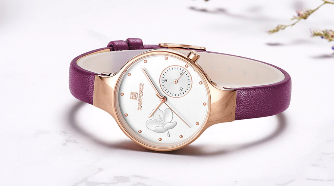 Elegant Women's Analog Quartz Watch With Leather Belt Waterproof Wristwatch Excellent Design Perfect Gift