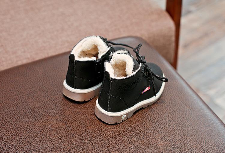 Modern Fashion Children Casual Shoes Autumn Winter Boots Boys Shoes Fashion Leather Soft AntI Slip Girls Boots