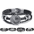 Lucky Vintage Men's Leather Bracelet Playing Cards  Charm Multilayer Braided Men and Women Gift