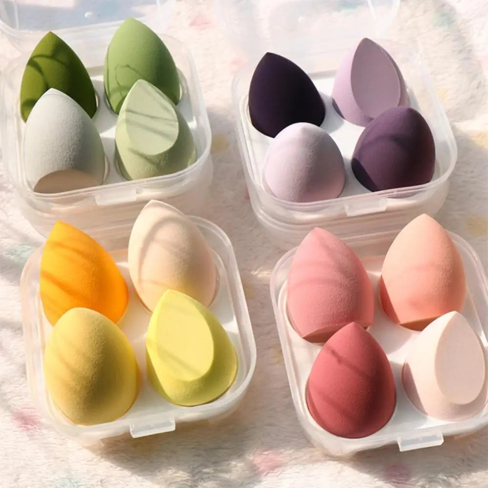 4Pcs Makeup Blender Sponge Foundation Blending Sponge Flawless Makeup Application - Women Makeup Beauty Tool - ALLURELATION - Beauty sponge, Beauty tool, Blender sponge, blending sponge, Make up, Sponge for make up, women make up - Stevvex.com