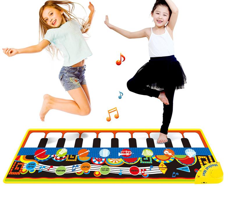 Baby Electronic Music Piano Play Mat Multi-function 8 Instruments Mode Musical Carpets For Kids