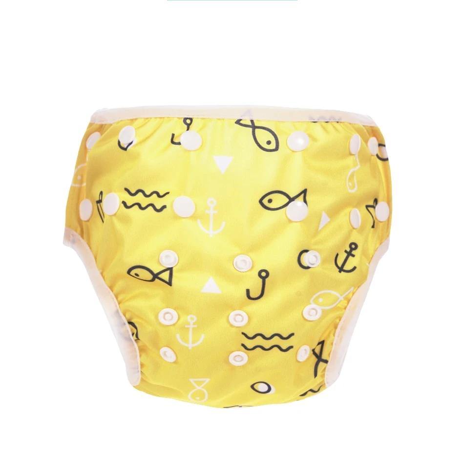 Baby Reusable Swimming Diapers Cartoon Swimwear Children Adjustable Summer Nappy Pants Diaper for Babies