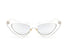 Luxury Modern Cat Eye  Fashion Retro Classic Lady and Woman Sunglasses With Triange Frame  With UV 400 Protection