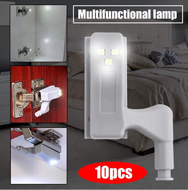 LED Inner Hinge lamp Under Cabinet Light Universal Wardrobe Light Sensor Led  For Cupboard Closet Kitchen Bedroom Decor Lamp