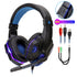 Professional Led Light Gaming Headphones for Computer Adjustable Bass Stereo PC Gamer Over Ear Wired Headset With Mic