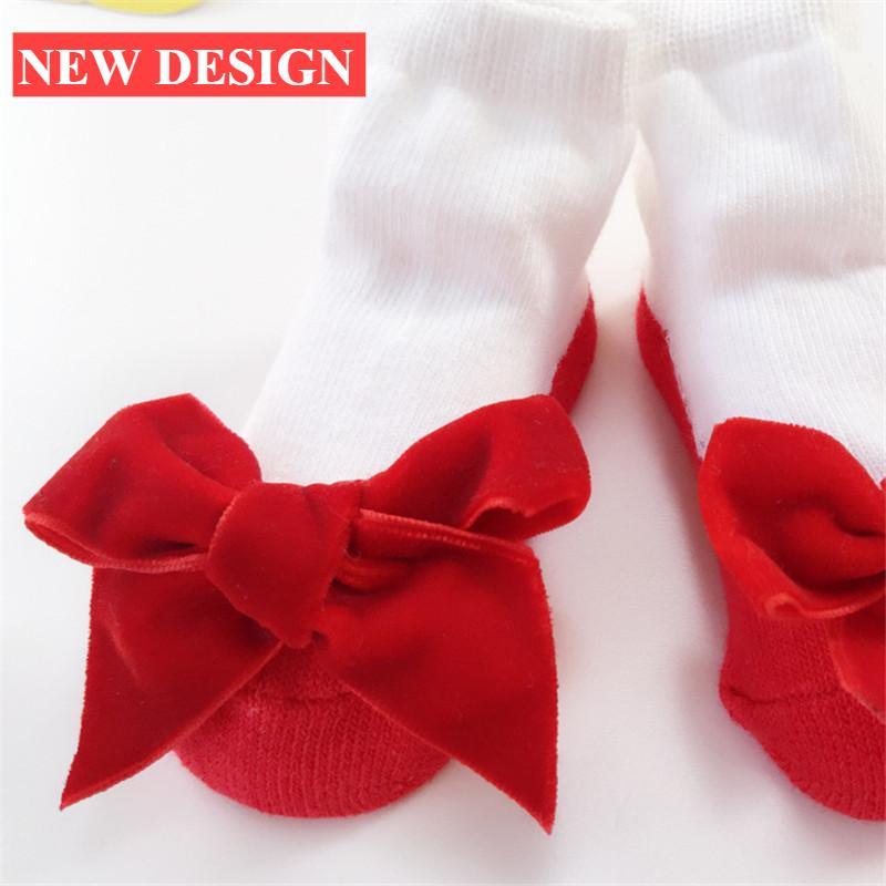 Bowknot Baby Girls Cotton Socks For Children Princess Socks For Newborn Baby Clothing In Modern Style