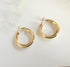 New Minimalist Gold Metal Large Circle Geometric Round Big Hoop Earrings for Women and Girl In Wedding Party Jewelry Style