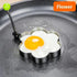 5Pcs Stainless Steel Fried Egg Mold Pancake Mould Omelette Mold Ring Cooking Fried Egg Bento Shaper Kitchen Gadget