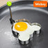 5Pcs Stainless Steel Fried Egg Mold Pancake Mould Omelette Mold Ring Cooking Fried Egg Bento Shaper Kitchen Gadget