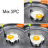 5Pcs Stainless Steel Fried Egg Mold Pancake Mould Omelette Mold Ring Cooking Fried Egg Bento Shaper Kitchen Gadget