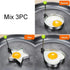 5Pcs Stainless Steel Fried Egg Mold Pancake Mould Omelette Mold Ring Cooking Fried Egg Bento Shaper Kitchen Gadget