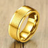 6/8mm Stainless Steel Stress Release Spinner Classic Band Ring for Men Accessory - Casual Sport Jewelry - 7 / 8mm Gold