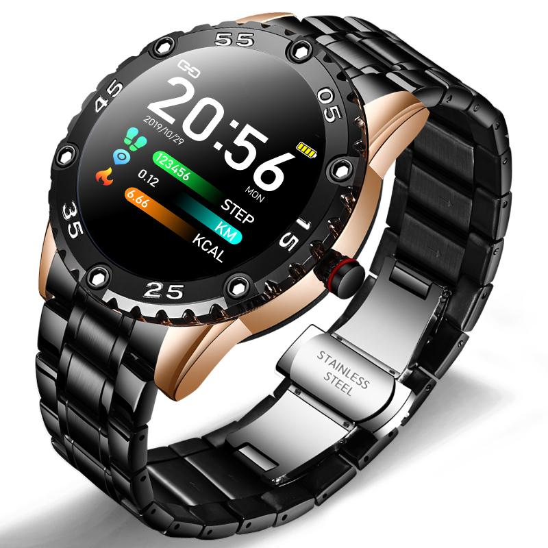 New Smart Watch For Men  With IP67 Waterproof Protecion and Heart Rate Fitness Tracker Pedometer For Android and IOS sistems Steel Band Sports Men Smart Watch