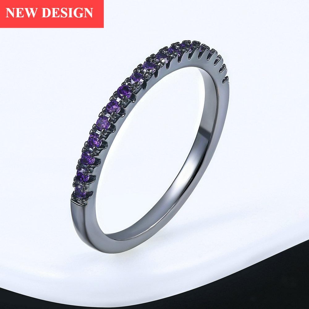 Luxury Diamond Wedding Ring For Women In Shiny Modern Classical Multicolor Mini Cubic Zirconia Rose Gold Style Color Cubic Zirconia Jewelry