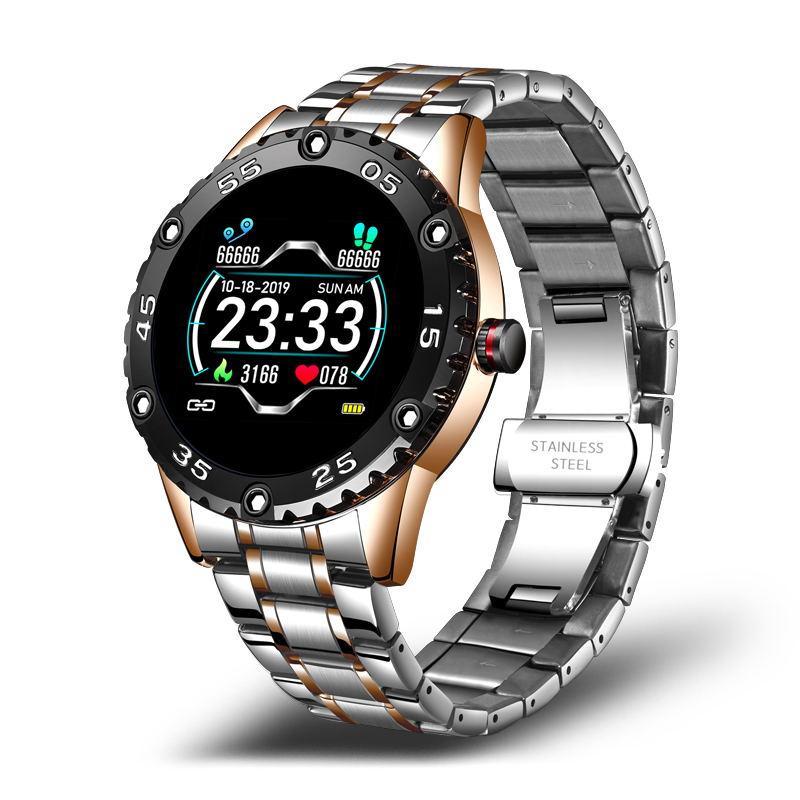 New Smart Watch For Men  With IP67 Waterproof Protecion and Heart Rate Fitness Tracker Pedometer For Android and IOS sistems Steel Band Sports Men Smart Watch