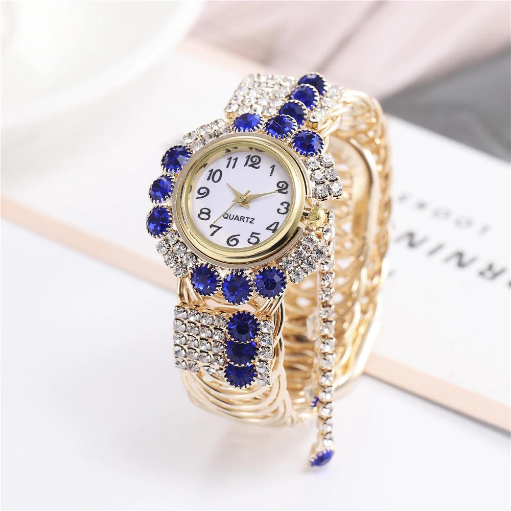 New Luxury Rhinestone Bracelet Watch Women Watches Ladies Wristwatch Clock For Female and Girls