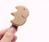 Modern Wood Naural Nipple Chain Accessories BPA Free Cute Modelling Beech Pacifier Clip Small Elephant Heart-shaped Holder for Pacifier