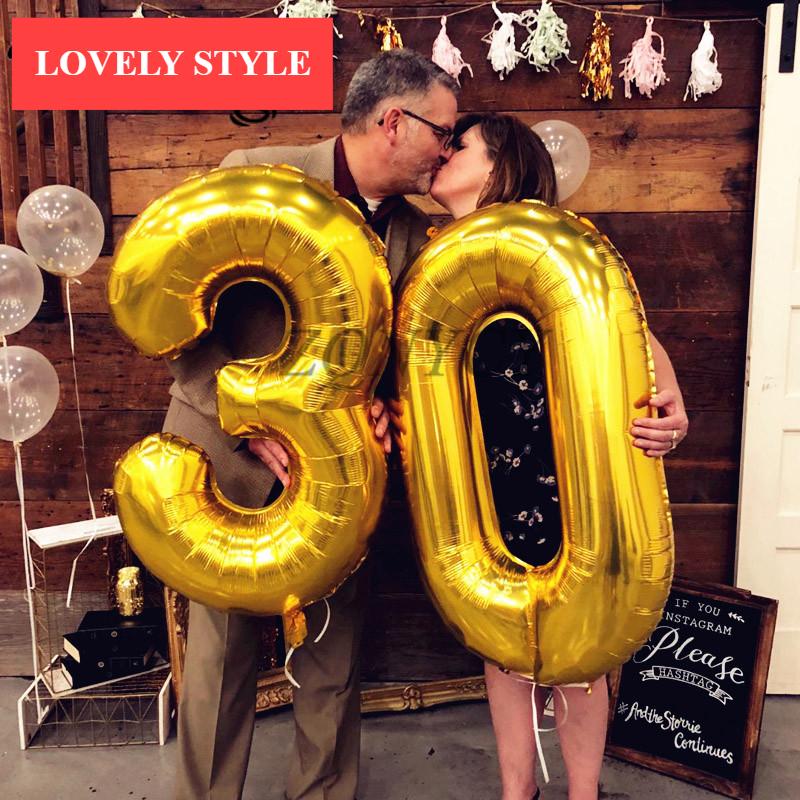 Modern 32inch Luxury Ballon Number Foil Helium Luxury Ballons For Party and Celebrations Modern Decoration for Celebration