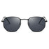 Classic Retro Luxury Reflective Sunglasses For Man And Woman Hexagon Sunglasses With Metal Luxury High Quality Frame Eyewear Sunglasses with UV400 Protection