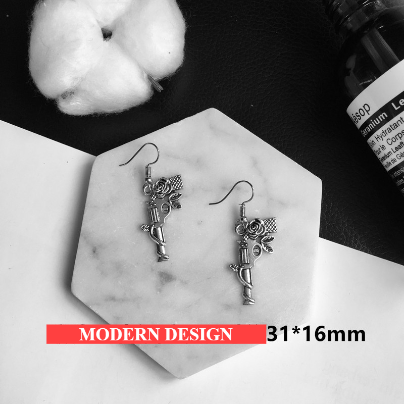 Luxury Punk Sliver Drop Earrings With Creativity Jewelry Accessories For Women In Simple Fashion Design