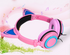 Luxury New Popular Esonstyle Kids Headphones Over Ear with LED Glowing Cat Ears,Safe Wired Kids Headsets 85dB Volume Limited, Food Grade Silicone, 3.5mm Aux Jack, Cat-Inspired Purple Headphones for Girls and Kids