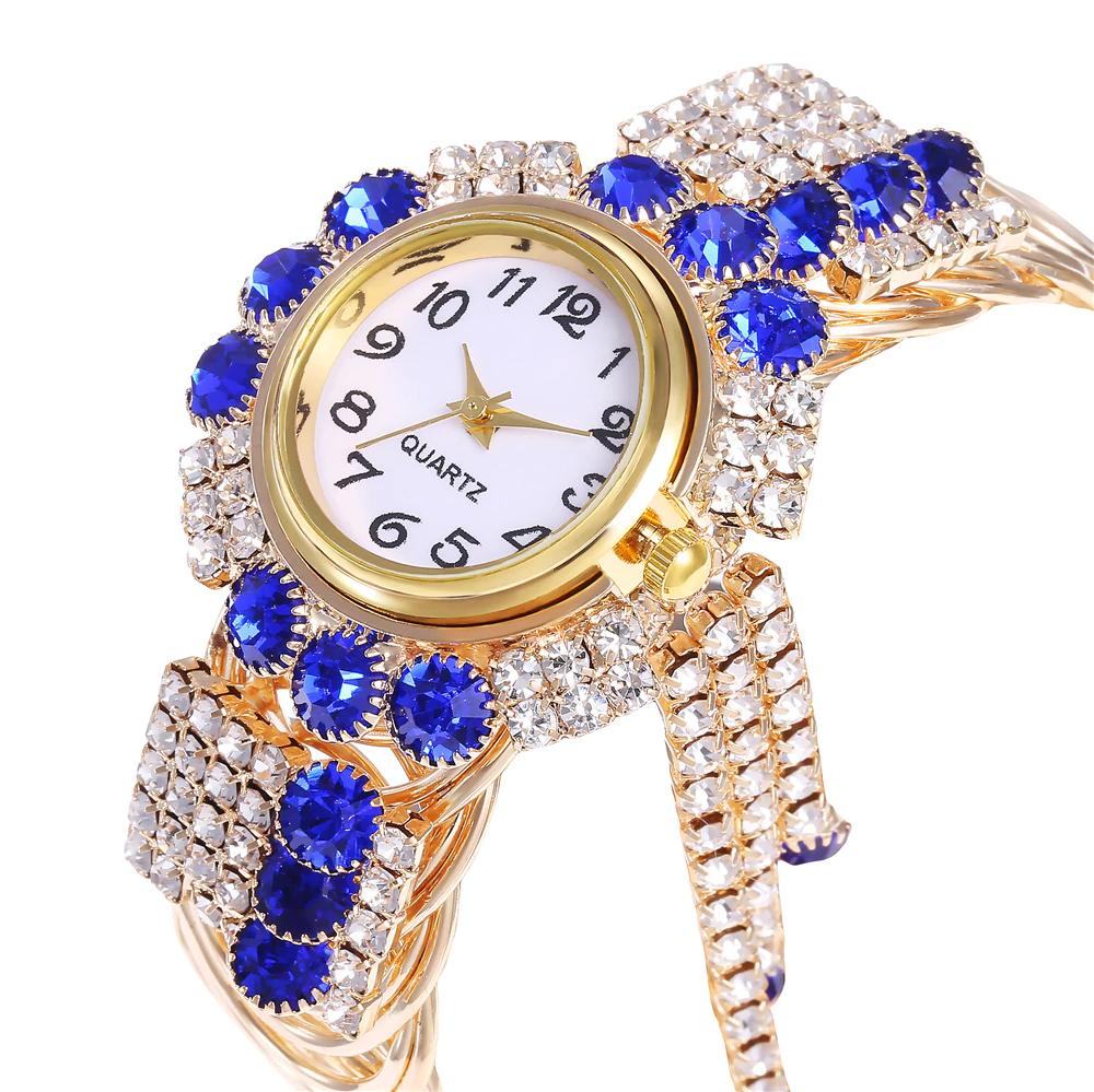 New Luxury Rhinestone Bracelet Watch Women Watches Ladies Wristwatch Clock For Female and Girls