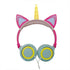 Luxury New Popular Esonstyle Kids Headphones Over Ear with LED Glowing Cat Ears,Safe Wired Kids Headsets 85dB Volume Limited, Food Grade Silicone, 3.5mm Aux Jack, Cat-Inspired Purple Headphones for Girls and Kids