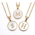 NEW Luxury Gold Color 26 Letter Necklaces In Alphabet Letter Pendant Necklace Fashion Chain  Design Necklace For Women and Men