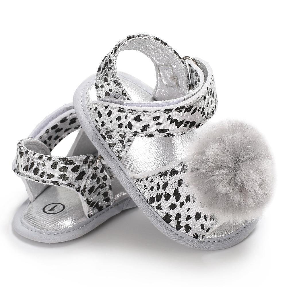 Baby 0-18M Newborn Children Shoes Leopard Cute Ball Wear Non-slip Shoes High Quality Soft And Comfortable Shoe