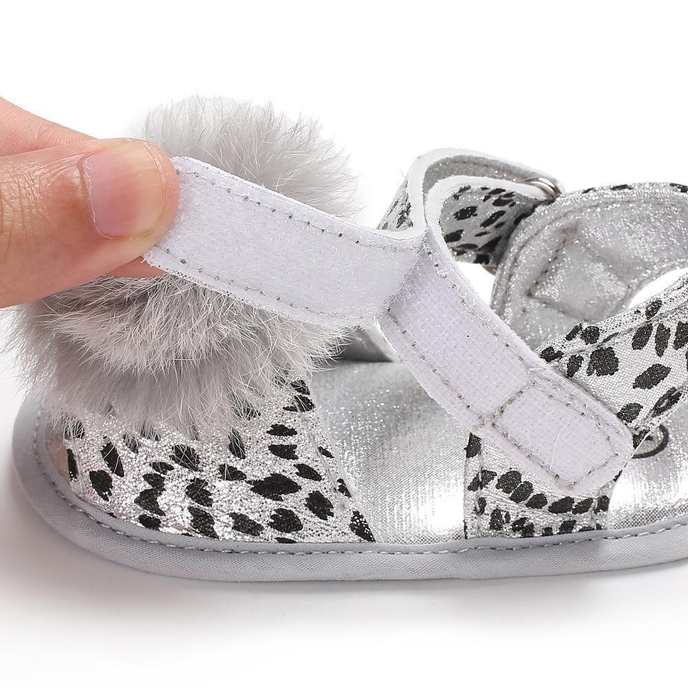 Baby 0-18M Newborn Children Shoes Leopard Cute Ball Wear Non-slip Shoes High Quality Soft And Comfortable Shoe