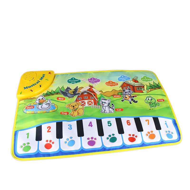 Baby Piano Mats Music Carpets Animal Barking Pad to Play Baby Toys Learning Musical Instrument Toys for Children Kids