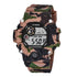 Shock Military Army Mens Watch In Camouflage  Style With LED Digital Back Light With Luminous  Effect